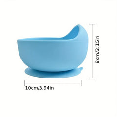 Baby Kids Silicone Anti Fall Feeding Bowl with Suction Cup