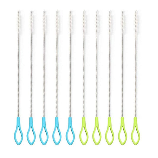 10-pack Nylon & Stainless Steel Insulation Cleaning Set Baby Bottle Brush