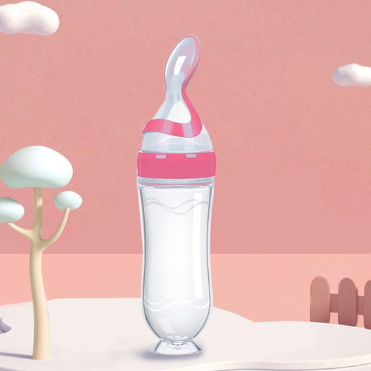 Baby Silicone Feeding Bottle Spoon Feeder 90ml