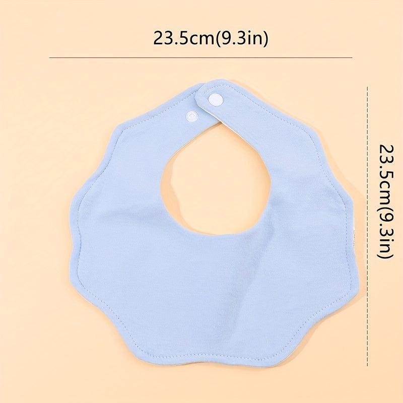 3pcs Waterproof Baby Feeding Bibs Soft Cotton Burp Cloth for Toddler Kids