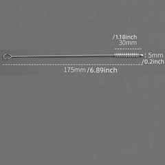 10pcs Stainless Suction Glass Tube Cleaners Cleaning Brushes