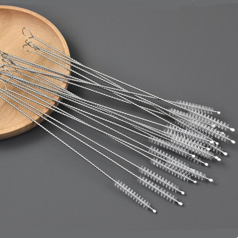 10pcs Stainless Suction Glass Tube Cleaners Cleaning Brushes