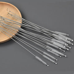 10pcs Stainless Suction Glass Tube Cleaners Cleaning Brushes