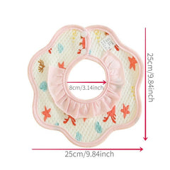 Soft Pure Cotton Waterproof Baby Feeding Bib