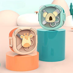 Baby Portable Complementary Food Bowl Set Lunch Box Scissors Spoon Set