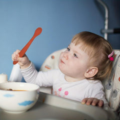 2pcs Silicone Baby Feeding Spoons Self Feeding