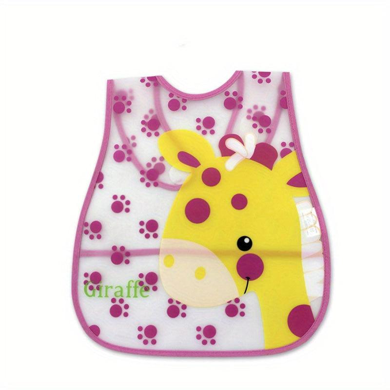 Waterproof Bib for Boys & Girls Little Monkey & Frog Print