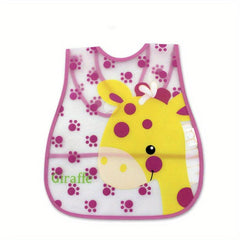 Waterproof Bib for Boys & Girls Little Monkey & Frog Print