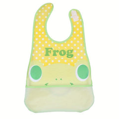 Waterproof Bib for Boys & Girls Little Monkey & Frog Print