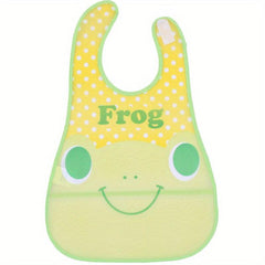 Waterproof Bib for Boys & Girls Little Monkey & Frog Print