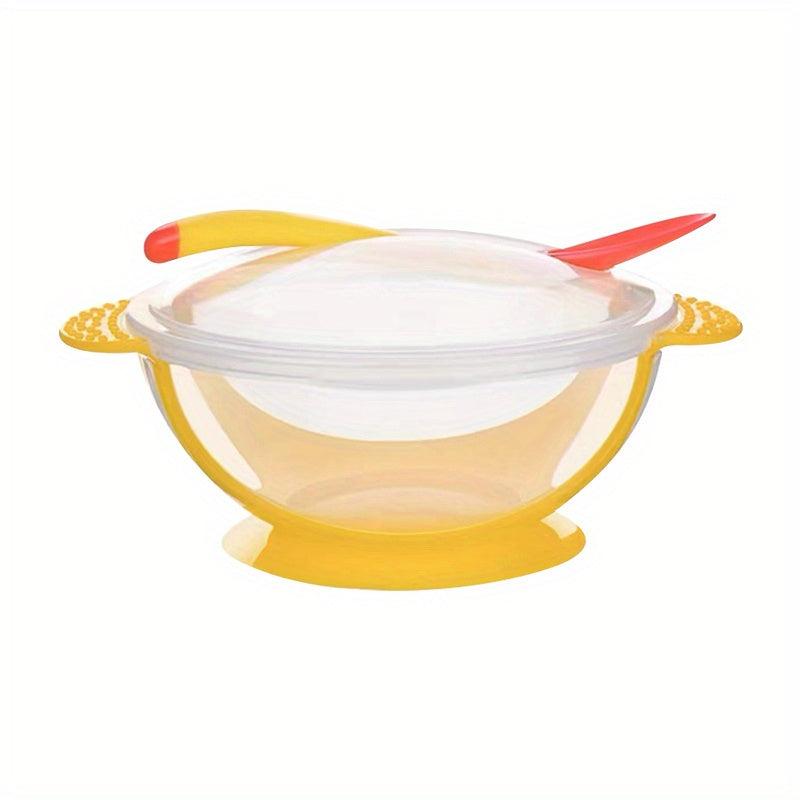 Non-slip Baby Toddler Suction Bowl Set with Temperature Spoon