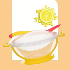 Non-slip Baby Toddler Suction Bowl Set with Temperature Spoon