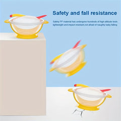 Non-slip Baby Toddler Suction Bowl Set with Temperature Spoon