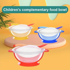 Non-slip Baby Toddler Suction Bowl Set with Temperature Spoon