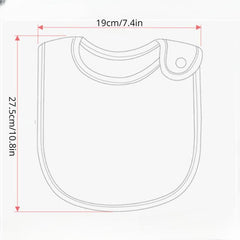3pcs Cartoon Baby Washable Bibs Cotton Bibs Newborn Baby Drooling Bibs