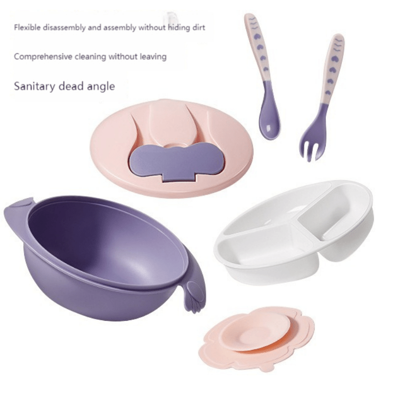 Baby Bowl Training Feeding Sucker Bowl Portable Non-slip Tableware