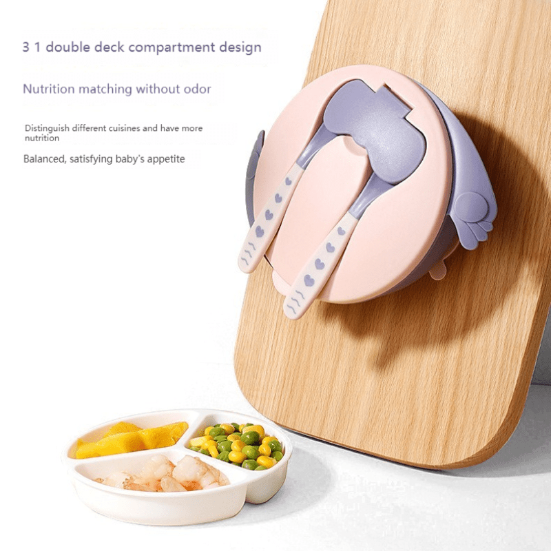 Baby Bowl Training Feeding Sucker Bowl Portable Non-slip Tableware