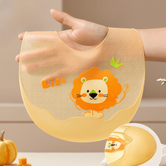 2pcs Waterproof Silicone Baby Bibs for Babies & Toddlers - Soft Feeding Bibs