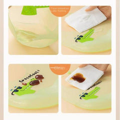 2pcs Waterproof Silicone Baby Bibs for Babies & Toddlers - Soft Feeding Bibs