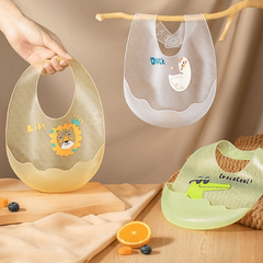 2pcs Waterproof Silicone Baby Bibs for Babies & Toddlers - Soft Feeding Bibs
