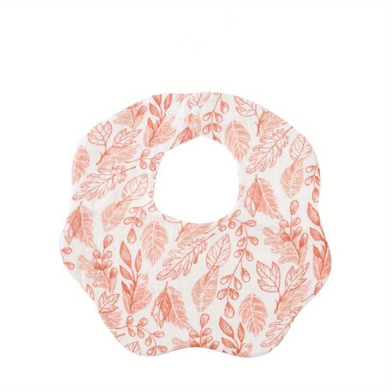 Soft Absorbent Feeding Bib 6 Layer Cotton Gauze Petal Bib
