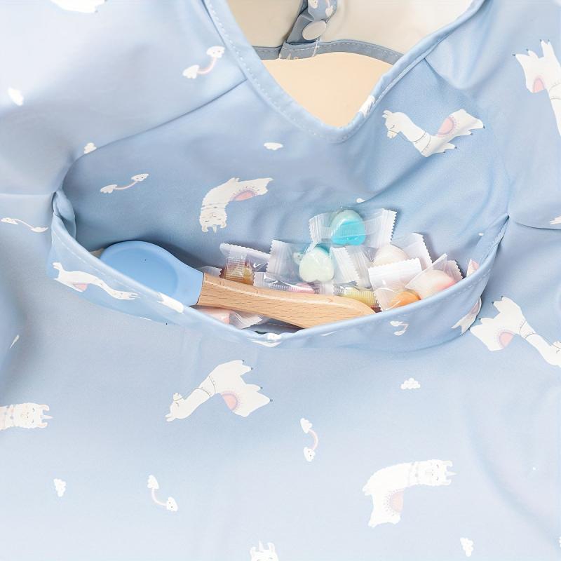 Baby Feeding Bib PU Waterproof Smock For Boy And Girl