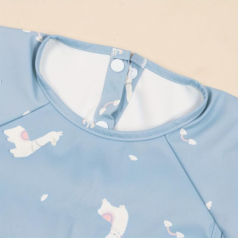 Baby Feeding Bib PU Waterproof Smock For Boy And Girl