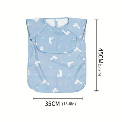 Baby Feeding Bib PU Waterproof Smock For Boy And Girl