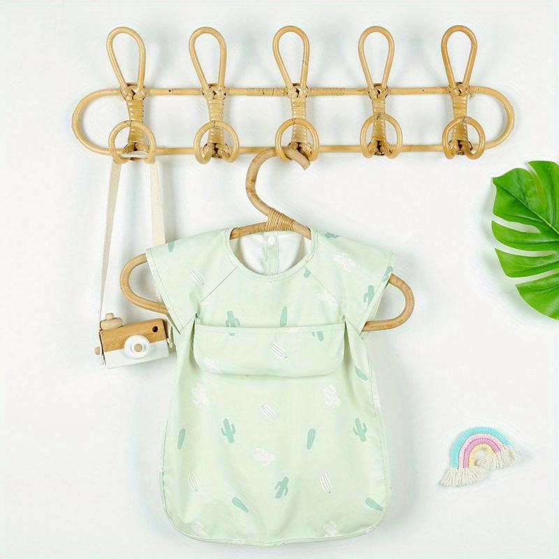 Baby Feeding Bib PU Waterproof Smock For Boy And Girl