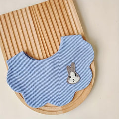 Rabbit Shape Cotton Baby Drool Bibs Soft & Absorbent Bibs For Boys Girls