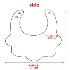 Rabbit Shape Cotton Baby Drool Bibs Soft & Absorbent Bibs For Boys Girls