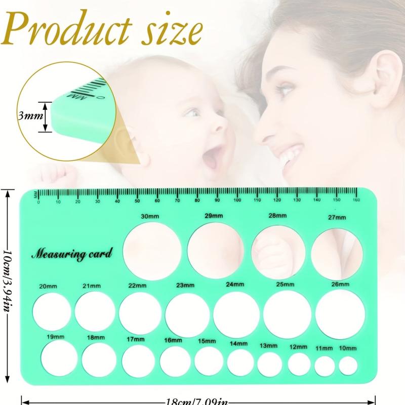 Silicone Nipple Ruler For Flange Sizing Pink Breast Flange Measuring