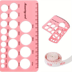 Silicone Nipple Ruler For Flange Sizing Pink Breast Flange Measuring