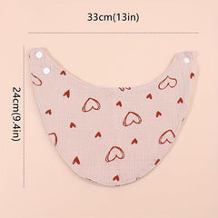 4pcs Baby Cotton Bibs Triangle Towels Soft Burp Cloth Apron Bandana Scarf