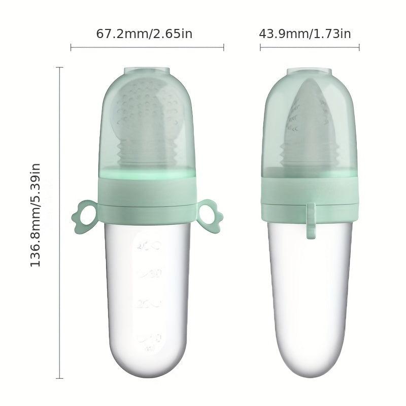 Baby Rice Paste Bottle Fruit Vegetable Bite Bag Silicone Pacifier