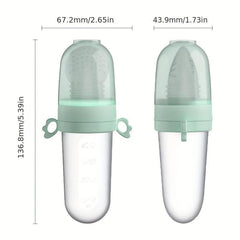 Baby Rice Paste Bottle Fruit Vegetable Bite Bag Silicone Pacifier