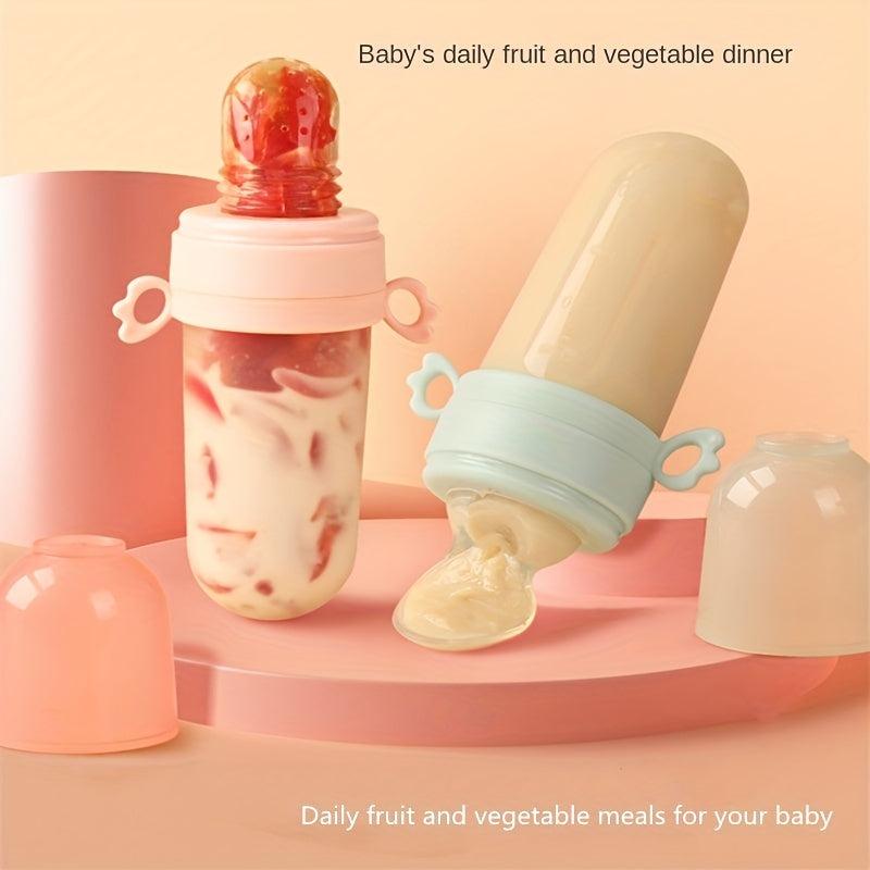 Baby Rice Paste Bottle Fruit Vegetable Bite Bag Silicone Pacifier