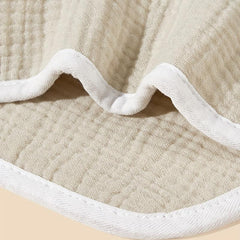 Soft U-shaped Infant Feeding Bib with Snap Button