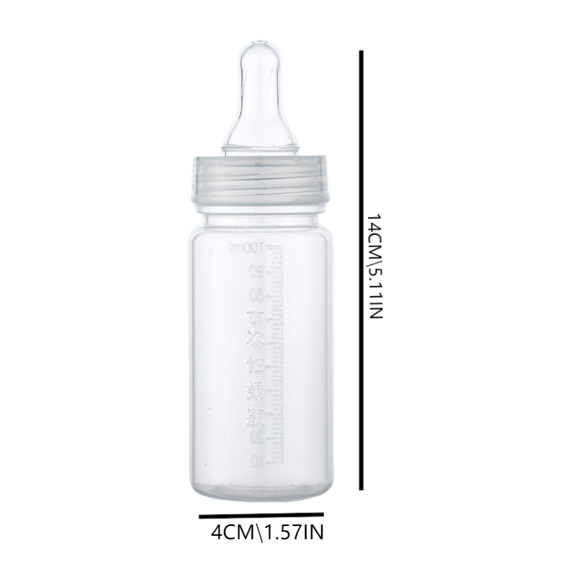 100ml Disposable Baby Bottle for On-the-Go Feeding