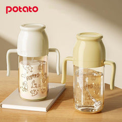 PPSU PU Leather Child Water Cup Anti Fall Baby Drinking