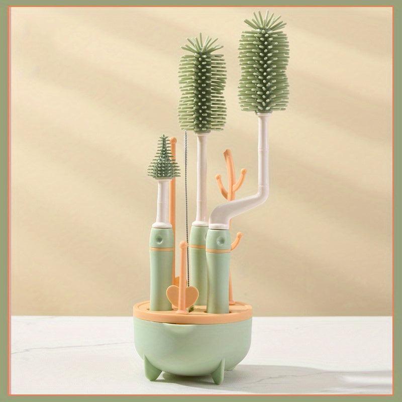 Baby Bottle Brush Set with Drying Frame