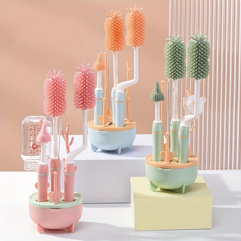 Baby Bottle Brush Set with Drying Frame