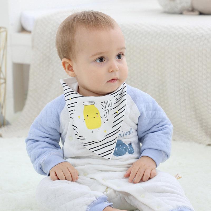 5pcs Baby Cotton Bibs Waterproof Triangle Towels