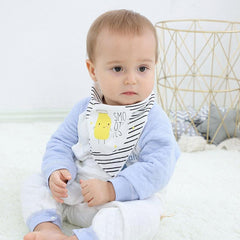 5pcs Baby Cotton Bibs Waterproof Triangle Towels
