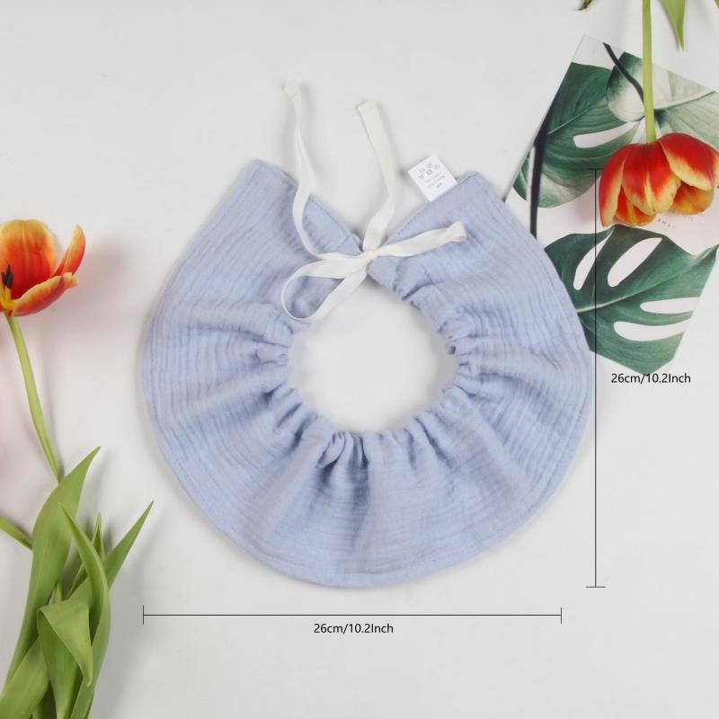 Baby Saliva Bib Feeding Bib Tie Gauze Mouth Soft Unisex