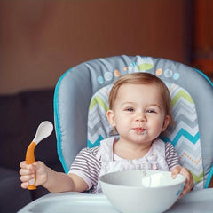 Silicone Spoon for Baby Utensils Set Training Bendable Soft Fork