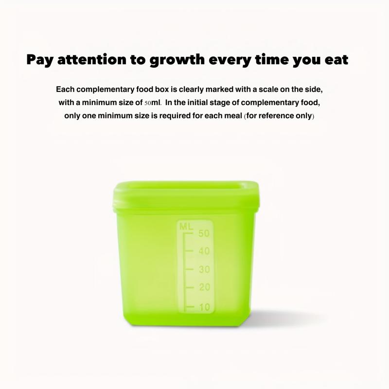 Baby Silicone Food Box Divided Storage Sealed Freezable Steamed Meat Paste Mold