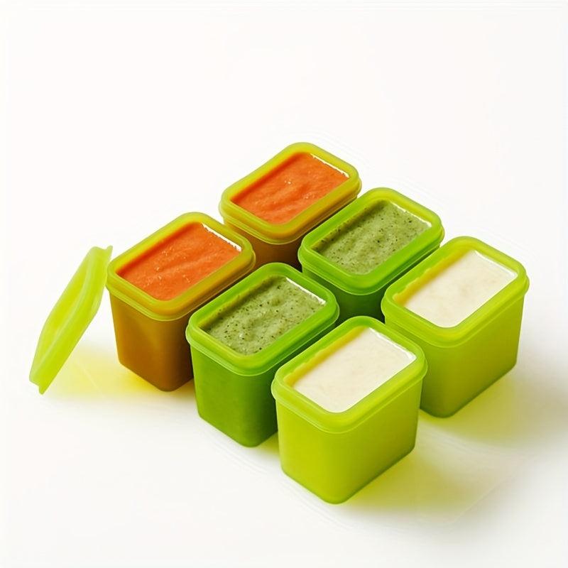 Baby Silicone Food Box Divided Storage Sealed Freezable Steamed Meat Paste Mold