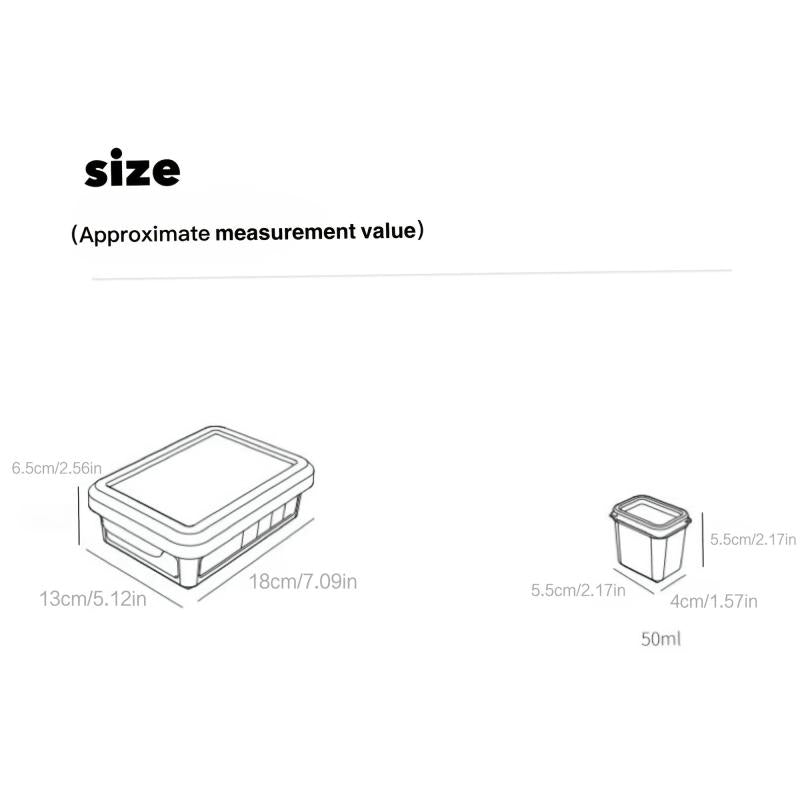 Baby Silicone Food Box Divided Storage Sealed Freezable Steamed Meat Paste Mold