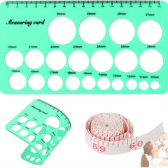 2pcs Nipple Ruler Breast Flange Sizing Tool Soft Flange